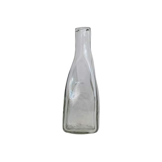 9.5&#x22; Clear Organically Shaped Glass Vase